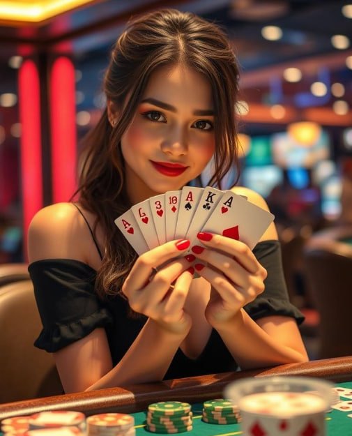Meja Baccarat langsung dengan dealer dan antarmuka seluler tokojackpot